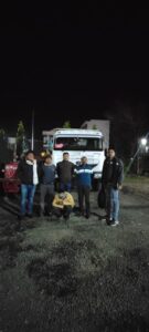 Illegal sand transportation in Andhera limits